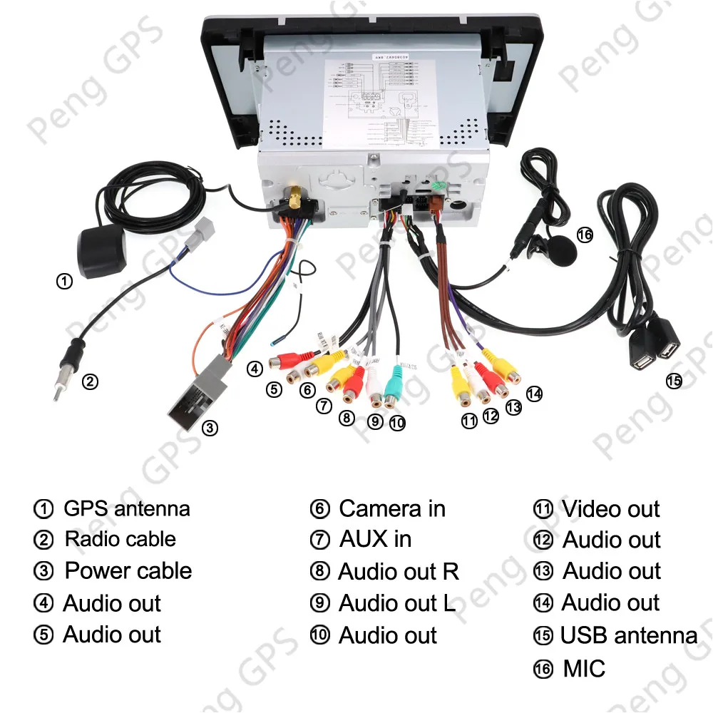 Cheap 2 din 4+64G Android9 Car dvd player GPS Navi For Honda CRV 2006 2007 2008 2009 2010 2011 2012 multimedia radio tape recorder 8
