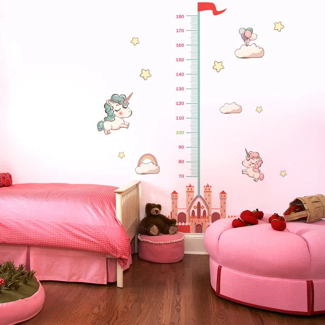 Measure Height Gauge baby Wall Sticker bedroom wall sticker for kids rooms stickers Decor Wall Decals Art Growth Chart Nursery