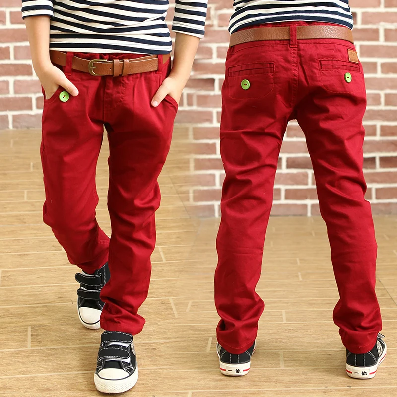 Children Trousers Full Cotton Casual Boys Pants Spring Autumn Regular