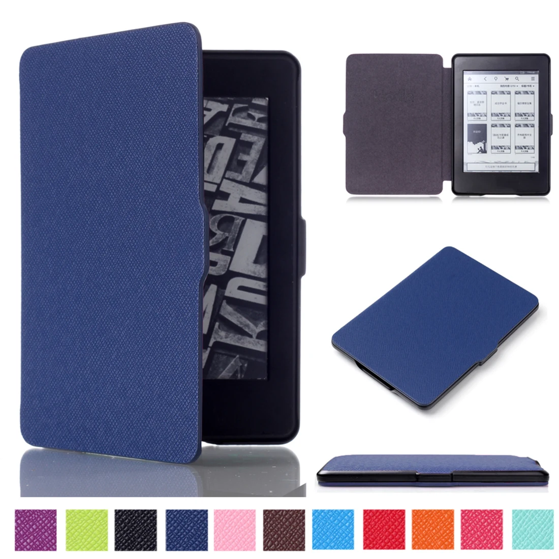 Smart Case for Amazon Kindle Paperwhite 1 2 3 Coque Ultra Slim