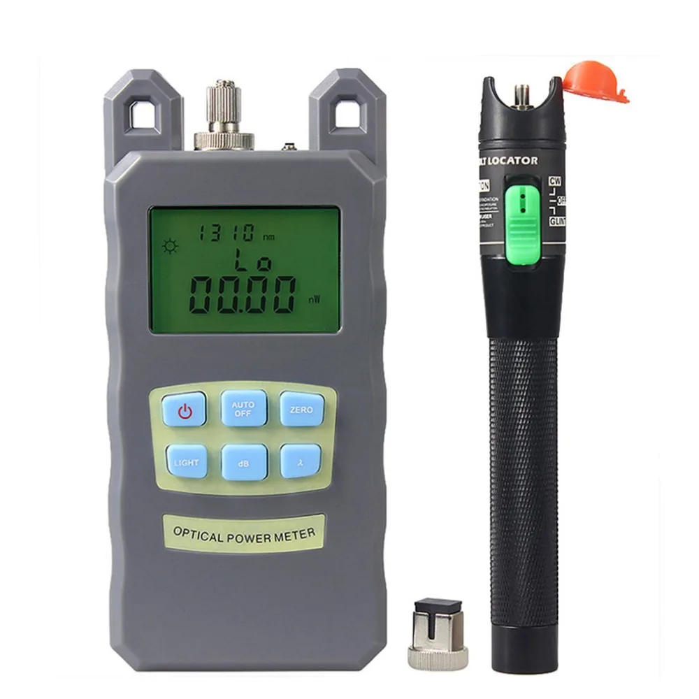 

2-in-1 Fiber Optic Tool Kit Portable Optical Power Meter Visual Fault Locator 30mW Fiber Optic Test Pen