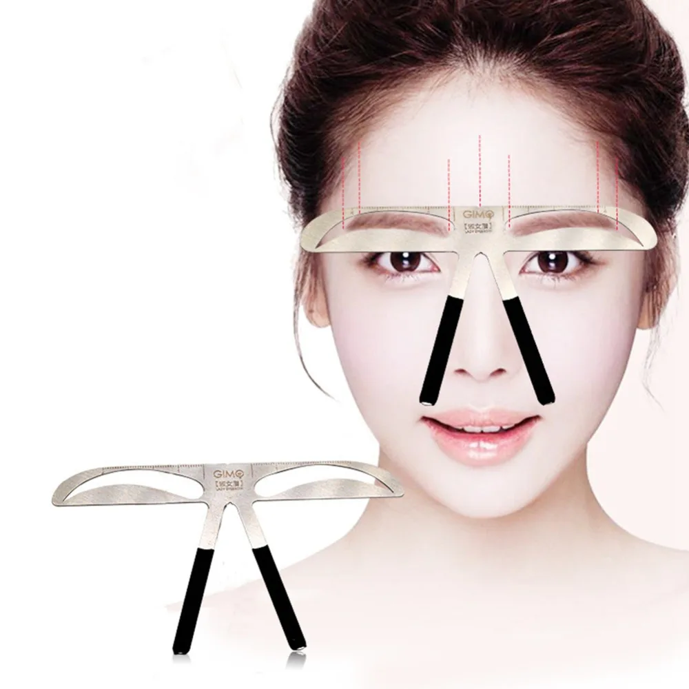 

Makeup Eyebrow Tatoo Shaper Easy To Use Eyebrow Stencil Makeup KIt DIY Template Stencil Shaping Tool-lady eyebrow