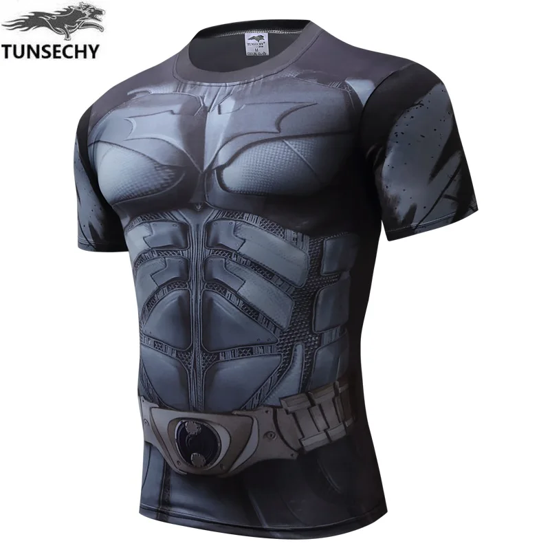 

superhero T-shirt superman batman captain America movie hero Cosplay T-shirt superhero short sleeve