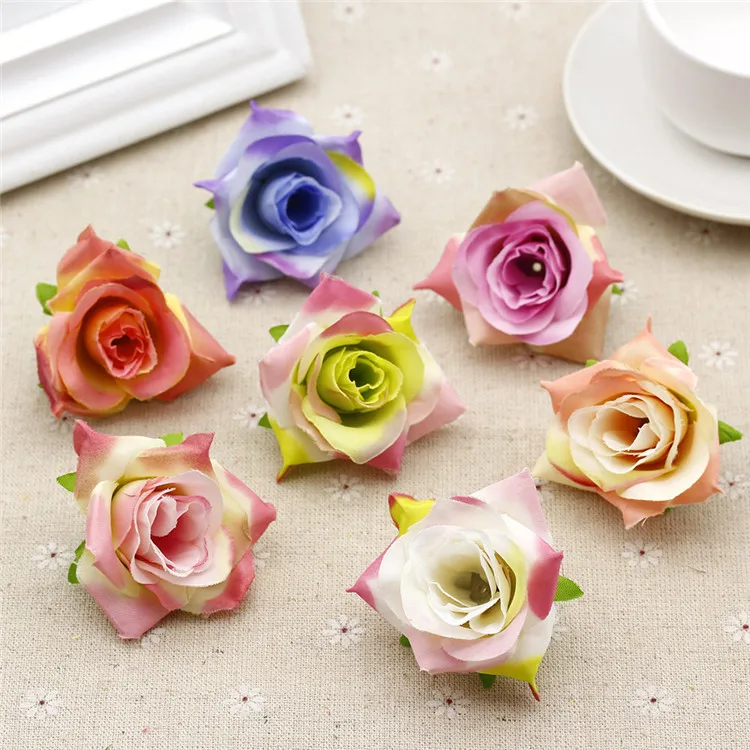 5PCS artificial flowers Rose for wedding arch Home Garden Birthday Party Decoration Supplies 4.5CM 5PCS artificial flowers Rose for wedding arch Home Garden Birthday Party Decoration Supplies 4.5CM