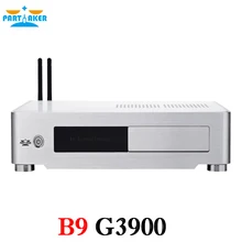 Partaker b9 6 поколения skylake mini pc процессор с g3900 2 м кэш 2.80 ГГц DDR4 Памяти VGA HDMI DVI Три Дисплей Порты HTPC