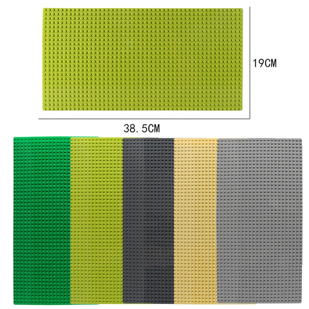 

Hot 48*24 Dots Baseplate 38.5*19CM Small Size Brick DIY Building Blocks Base Plate Construction Toys For Kids Gift