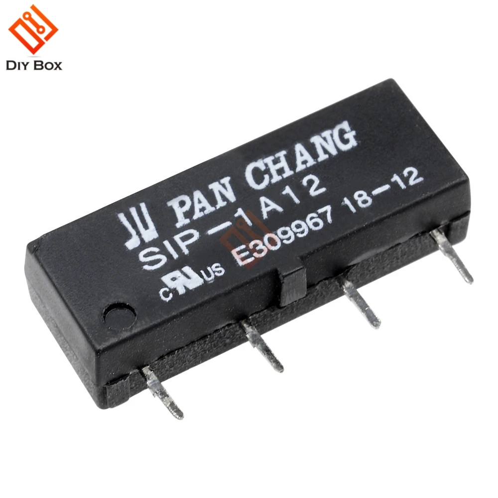 5 шт. SIP-1A12 DC 12 В геркон релейный переключатель модуль 4Pin реле для PAN CHANG высокочувствительная сухая герконовая трубка