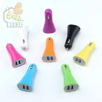 

horn trumpet bugle style Dual Port USB 2 Port Car Charger Cigarette 3.1A Auto Power Adapter for iphone 5 6 7 iphone7 samsung 100