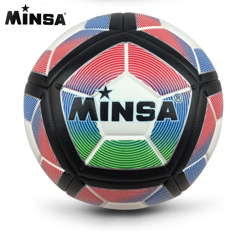 Новый бренд MINSA высококачественный Стандартный Футбольный Мяч A ++ мяч из