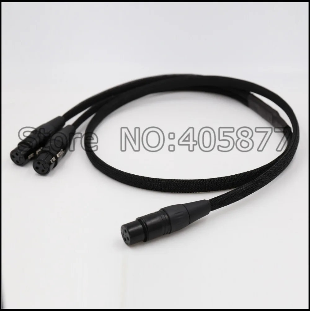 1m High Quality Y Patch Cable 1 Xlr Male To 2 Xlr Female Audio Cable