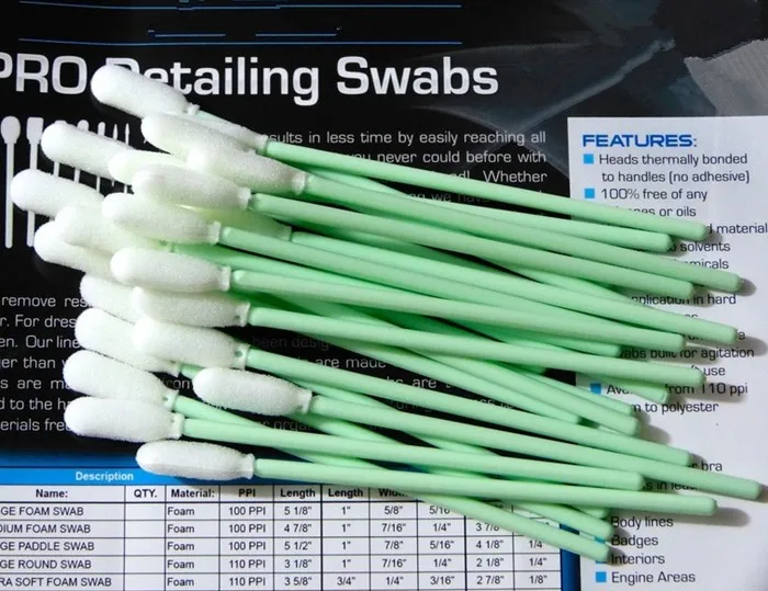 

Free Shipping - 100 pcs small flexor foam mitt swab clean and detail