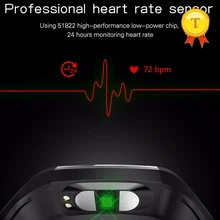 Большой экран ECG/PPG hrv отчет bluetooth умный Браслет с шаговым/спящим монитором профессиональное устройство слежения за кровяным давлением