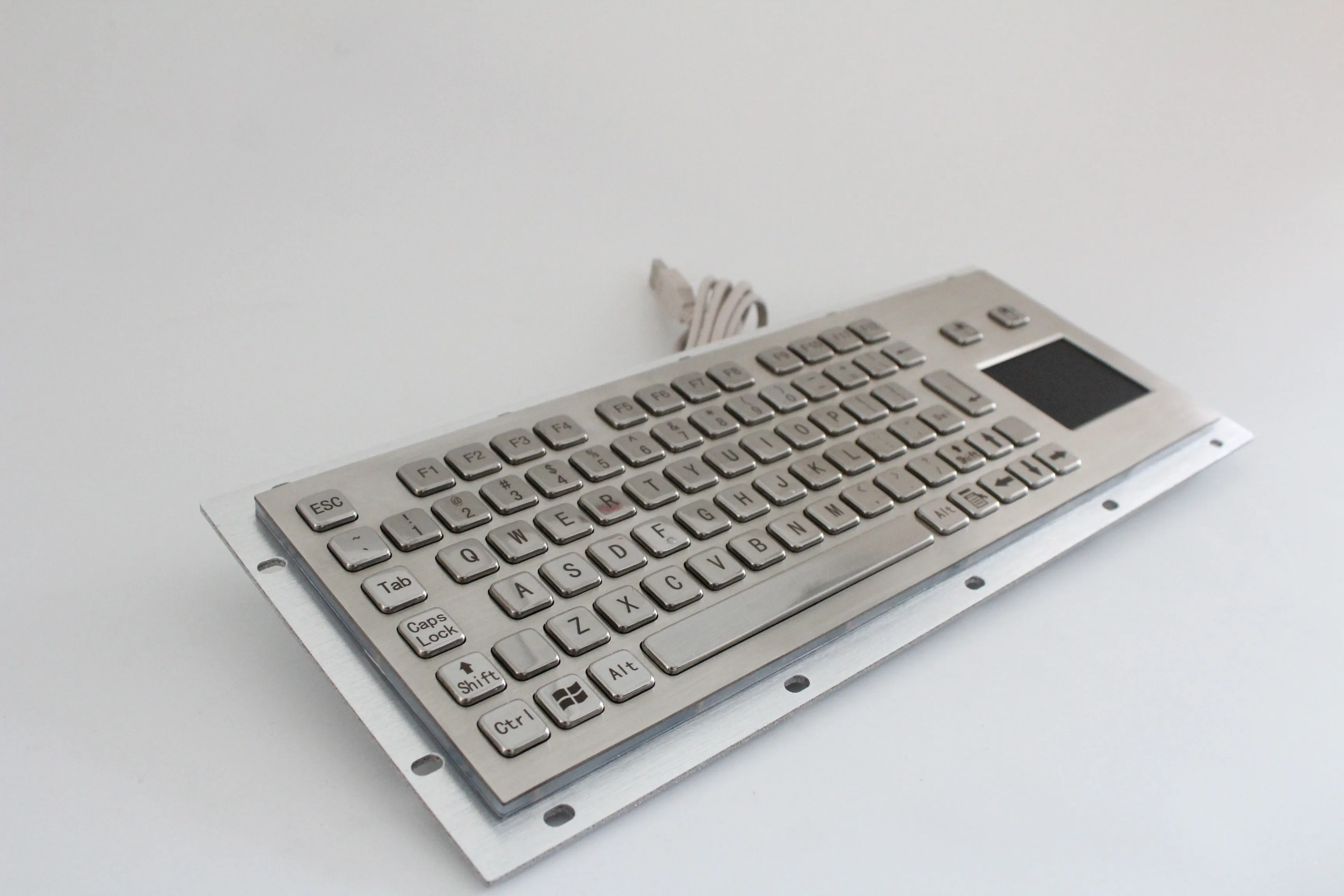 Kiosk Stainless Steel Touchpad Mini Keyboard Touch Pad Industrial Wired Keypad With Medical Metal 81Keys