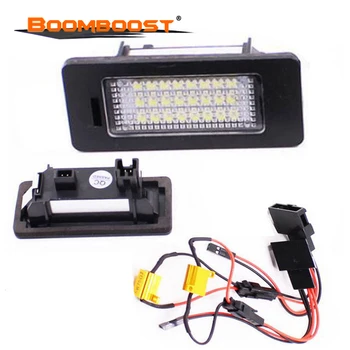 

2PCS License Plate Lights For AUDI A4 S4 A5 S5 Q5 TT TT-RS SMD 3528 For VW PASSAT 5D R36 6000K 24Leds