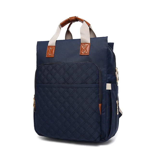 Сумка для подгузников, рюкзак большой емкости, водонепроницаемый Набор сумок для подгузников, дорожный рюкзак для мам, сумка для кормления - Цвет: Navy