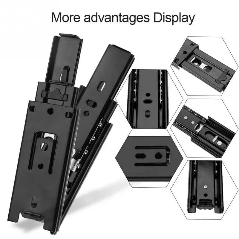 2 шт./лот мини-короткий ящик слайды полный удлинитель направляющая для дома кухня ящик шкаф мебель аппаратные средства набор аксессуаров
