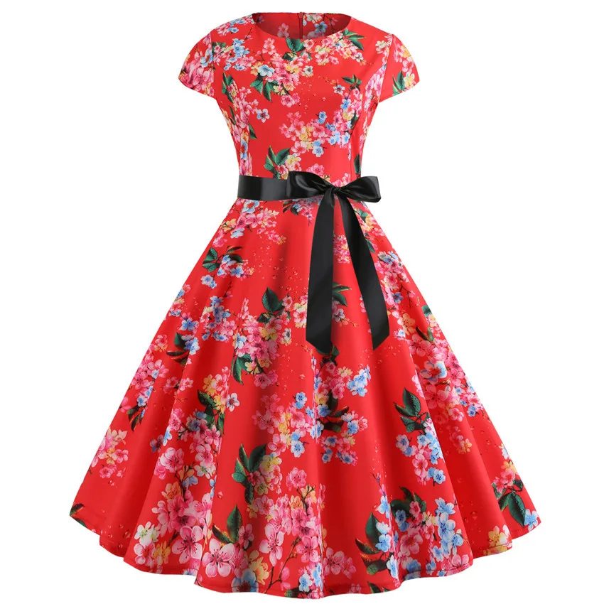 Винтажное летнее платье с принтом музыкальных нот, облегающее повседневное вечернее платье с коротким рукавом для выпускного вечера, женское вечернее платье vestidos - Цвет: B001
