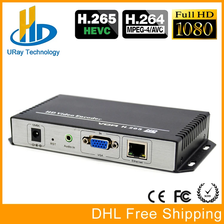 

Free Shipping H.265 /H.264 HD VGA Video + Audio To IP Stream Encoder IPTV Live Streaming Encoder HTTP, RTSP, RTMP, UDP, ONVIF