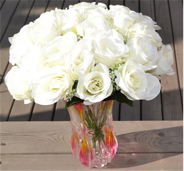 Buy Fake Rose Flower 40cm/15.75 inches 24 Heads Fake