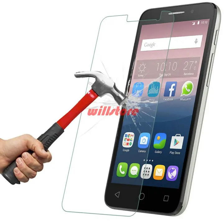 9H Tempered Glass Screen Protector CASE for Alcatel One Touch Pop 2 3 D3 D5 S7 S9 Flash 2 /Pixi 3 3.5 4.0 4.5 5.0 5.5 GLASS Film