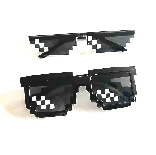 

Deal With It Sunglasses Men Minecraft Polygonal Thug Life Shades Masculine 8 Bits Style Pixel Be Yourself Glasses