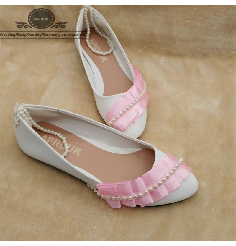 ladies pink flats