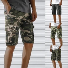VERTVIE новые Брендовые мужские шорты Карго повседневные военные Короткие штаны с карманами модные камуфляжные мужские шорты больших размеров