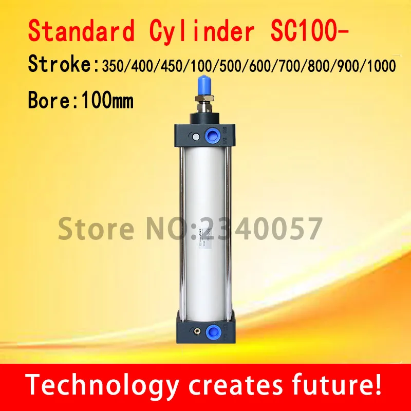 SC Стандартный Цилиндр SC100 * 350/400/450/500/600/700/800/900/1000 диаметр 100 мм Пневматический