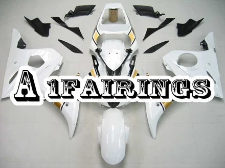 ABS пластик впрыска Sportbike бодикон Обложка для Yamaha YZF600 R6 2003 2004 03 04 мотоцикл белого