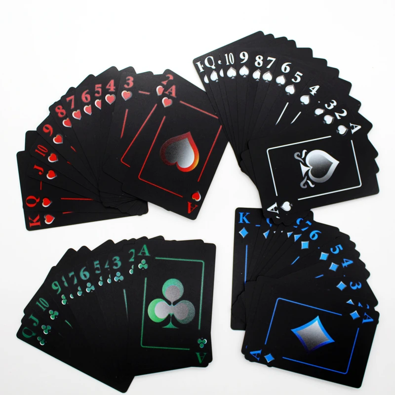 Высокое качество Яркий пластиковый ПВХ покер Водонепроницаемая металлическая жестяная пластина коробка-Упакованные игральные карты креативный подарок