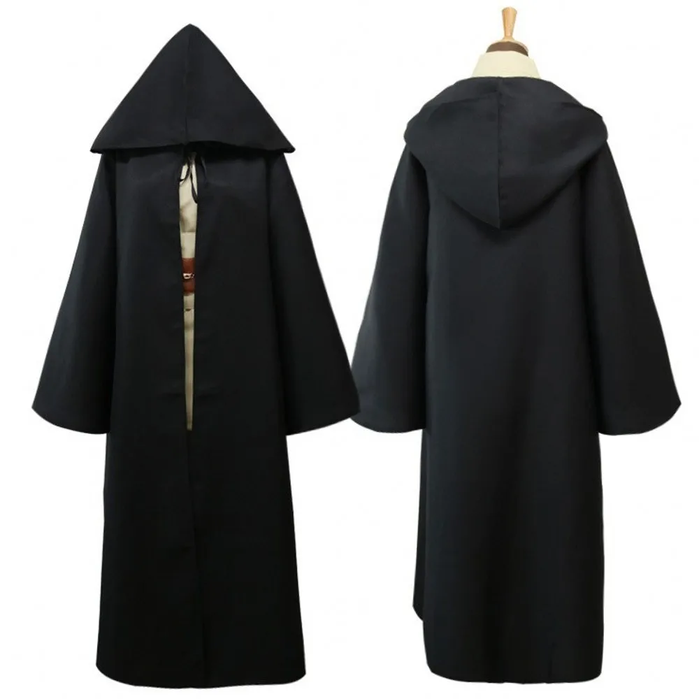 Star Wars Darth Vader Cosplay Cloak for men Halloween Terry Jedi Robe Jedi Knight Hoodie Cloak Cape Cosplay Costume For Adult