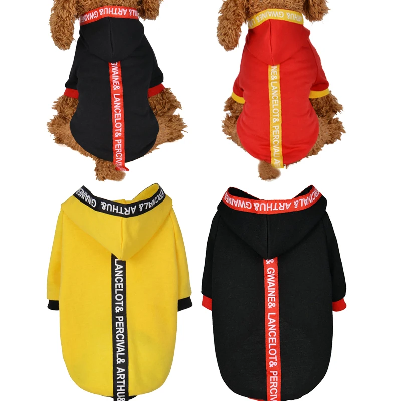 

2019 Spring Pet Dog Clothes 100% Cotton Four-legs Hoodies Outfit For Small Dogs Chihuahua Pug Sweater Clothing Puppy Coat Jacket