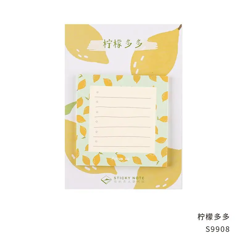 30 sheets/pad Fresh Fruits Sticky Note Postmemo Pad Kawaii School Supplies Planner Stickers Paper Bookmarks Korean Stationery - Цвет: C