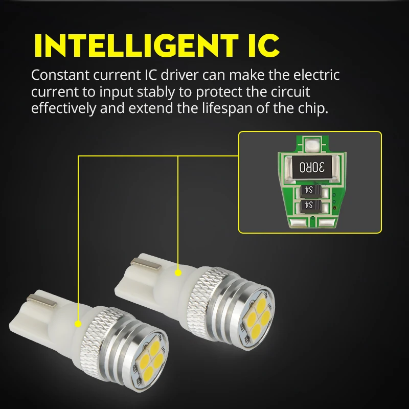 Ламсветильник светодиодная NAO T10 5W5 W5W 1 9 W 12 В 3030 194 Для E46 E60 E90 F10 F30 E39 F20 F87 X5