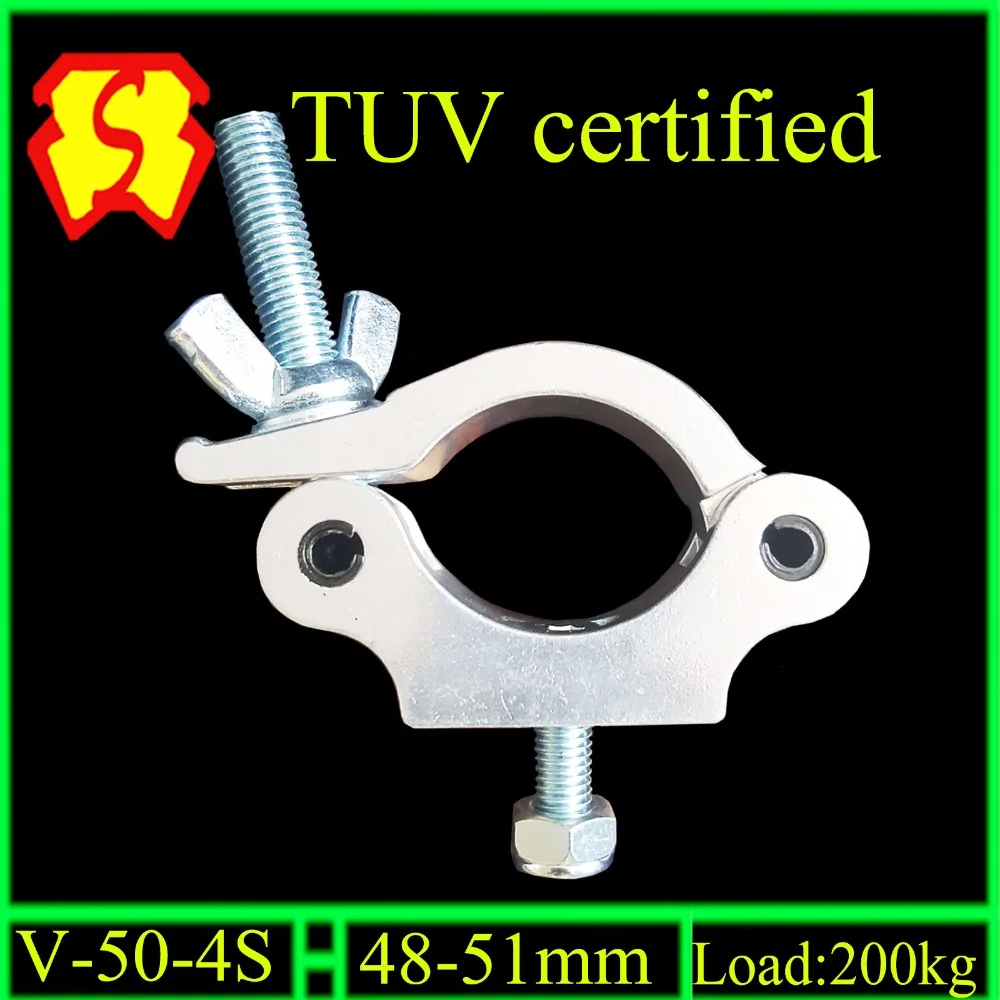TUV ферменный Pro зажим сверхмощный анодированный черный Узкий для трубки 50 мм