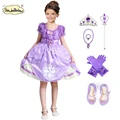 DAYLEBABY Mädchen Prinzessin Sofia Kleid Up Kostüm Cosplay Phantasie Party Kleid Outfit mit Zubehör Party Halloween|Kleider|Mutter und Kind -