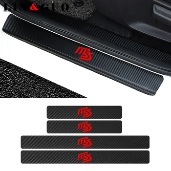

4pcs Door Carbon Fiber Car Scuff Plate sticker Vinyl Decal sticker for mazda MS mazda 2 mazda 3 mazda 6 M5 cx 5