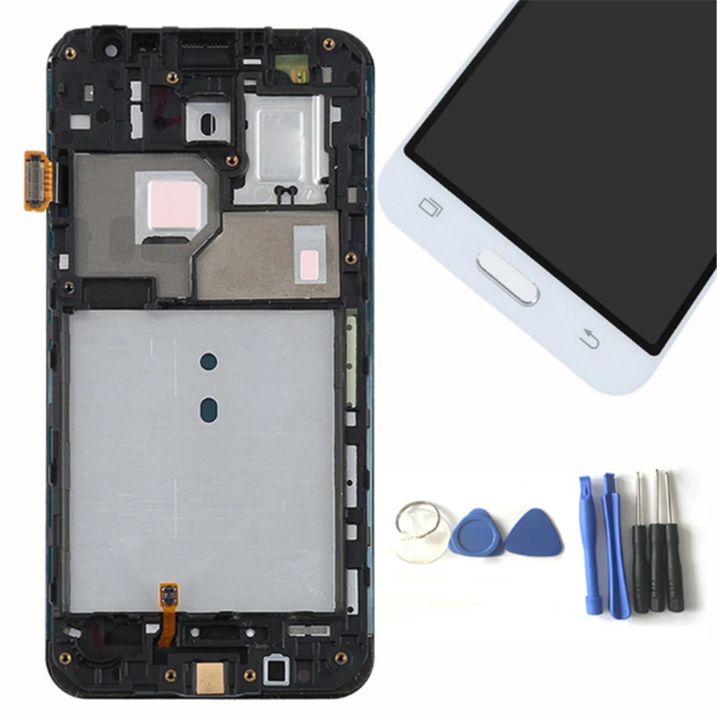 Practical Cell Phone LCD Screen Touch Digitizer Display Assembly for Samsung J3 2016 Replacement Part 