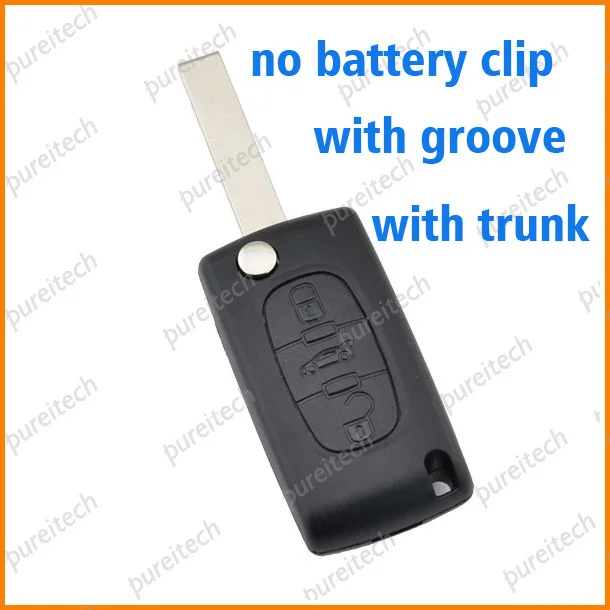 PREISEI 20pieces/lot 3 buttons car key for peugeot 407
