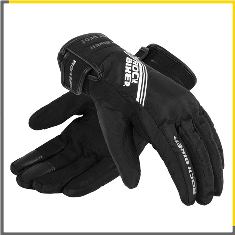 

ROCK BIKER Winter Motorcycle Gloves Men Racing 100% Waterproof Windproof Warm Cycling Bicycle Cold Luvas Motor Guantes Glove