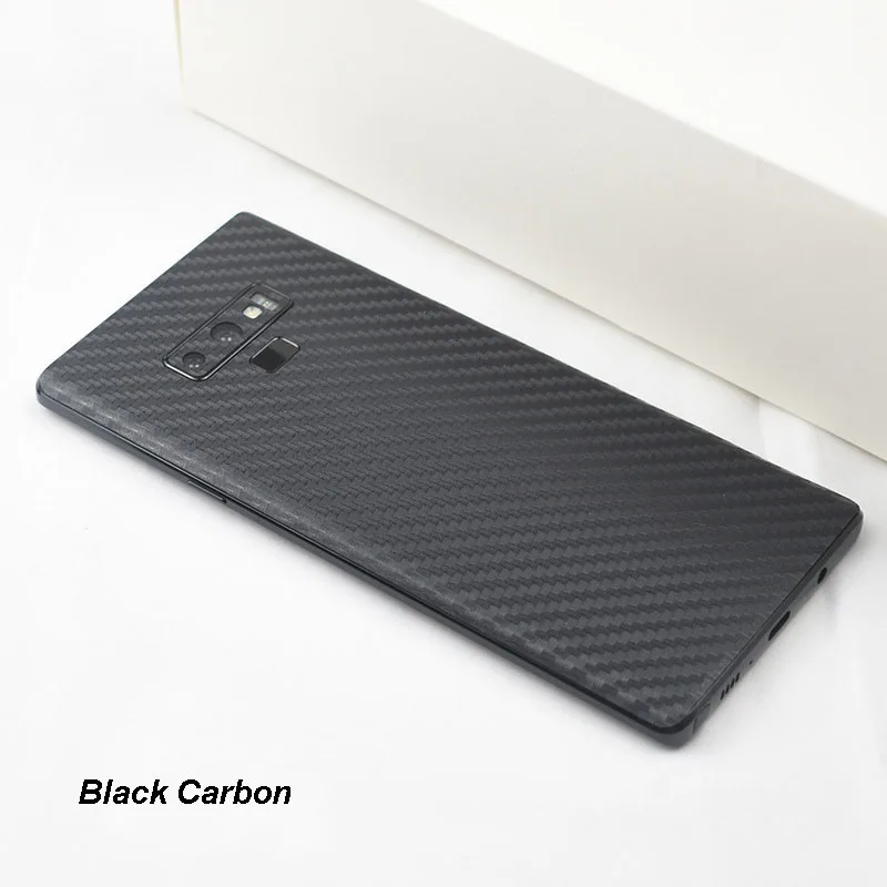 3D Carbon Fiber Skins Protective Film Wrap Skin Phone Back Paste Protective Film Sticker For SAMSUNG Note 9 Pure Color Sticker (4)
