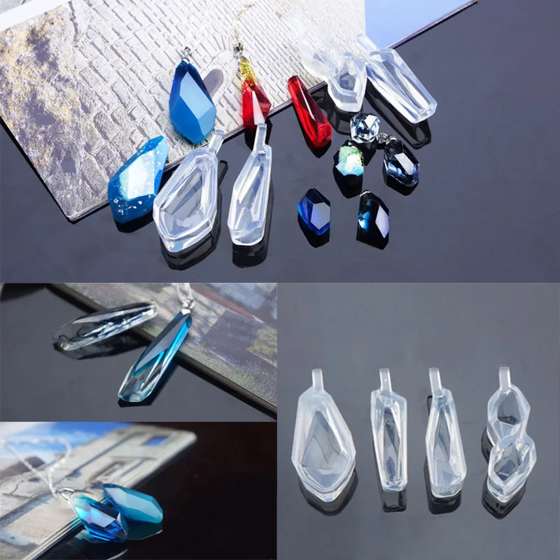 

Soap Making Translucent Silicone Mold 3D Gemstone Shape DIY Pendant Tools High Definition Jewelry Necklace Cake Decor Mould