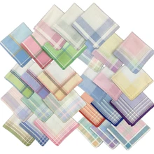 2 шт./лот Классический Высокий качественный носовой платок цветок светильник цветной женский носовой платок свежий домашний текстиль готовой сатин платок носовой платок