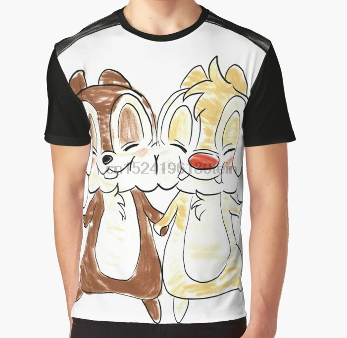 

All Over Print 3D Women T Shirt Men Funny tshirt Chip and Dale Graphic T-Shirt(2)