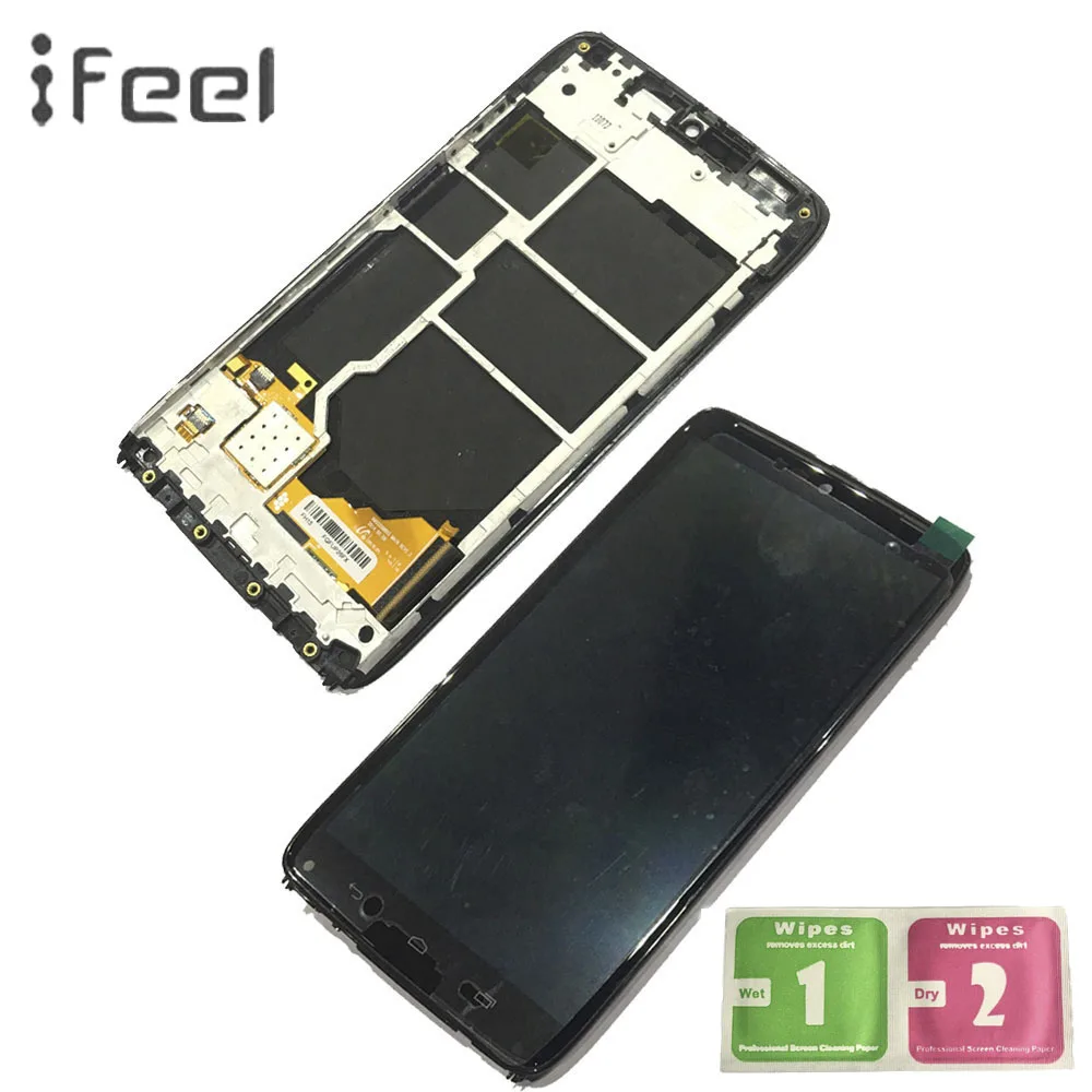 

Lcd display For Motorola Droid Ultra XT1080 Maxx XT1080M LCD Display Touch Screen Digitizer with Bezel Frame Full Assembly
