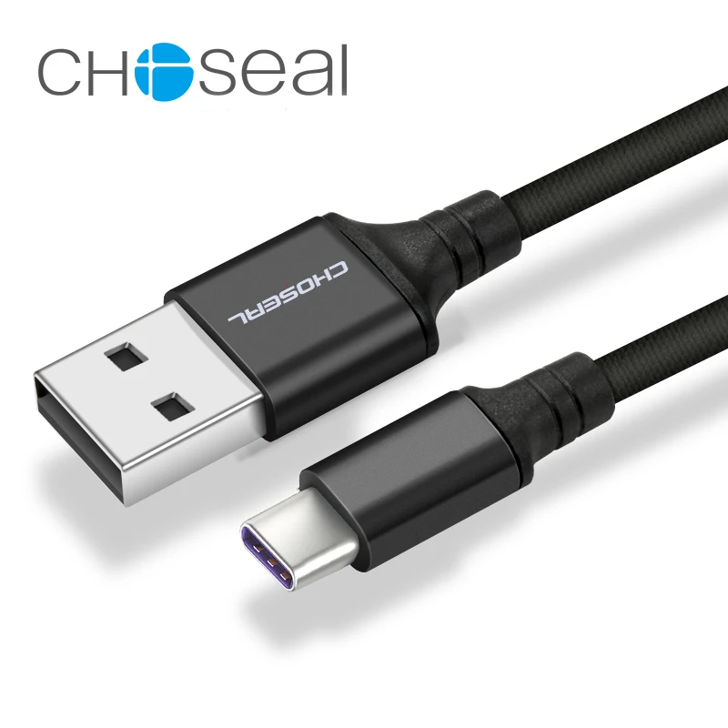 Choseal 30-летие QS6801 никелированный USB type C кабель Быстрая зарядка синхронизации