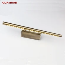 High Quality Modern led mirror light Stainless Steel Bronze AC85-265V SMD5050 led bathroom lamp wall mounted indoor light