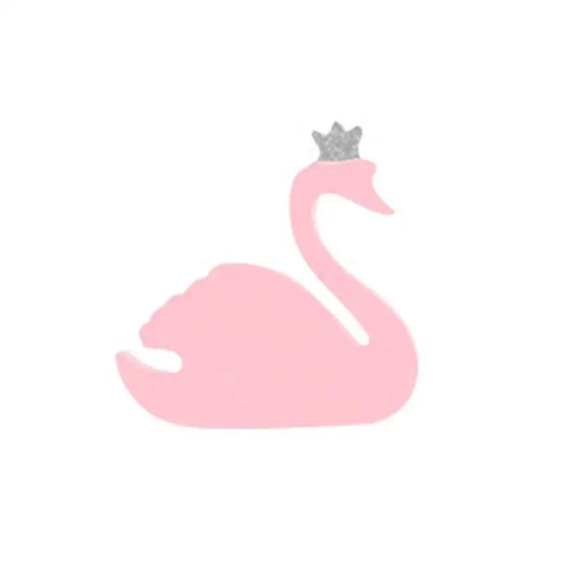 

Wooden Crown Swan Wall Mural Home Decoration Creative Baby Kids Clothes Crochet Room Wall Home Decoration VQW3258
