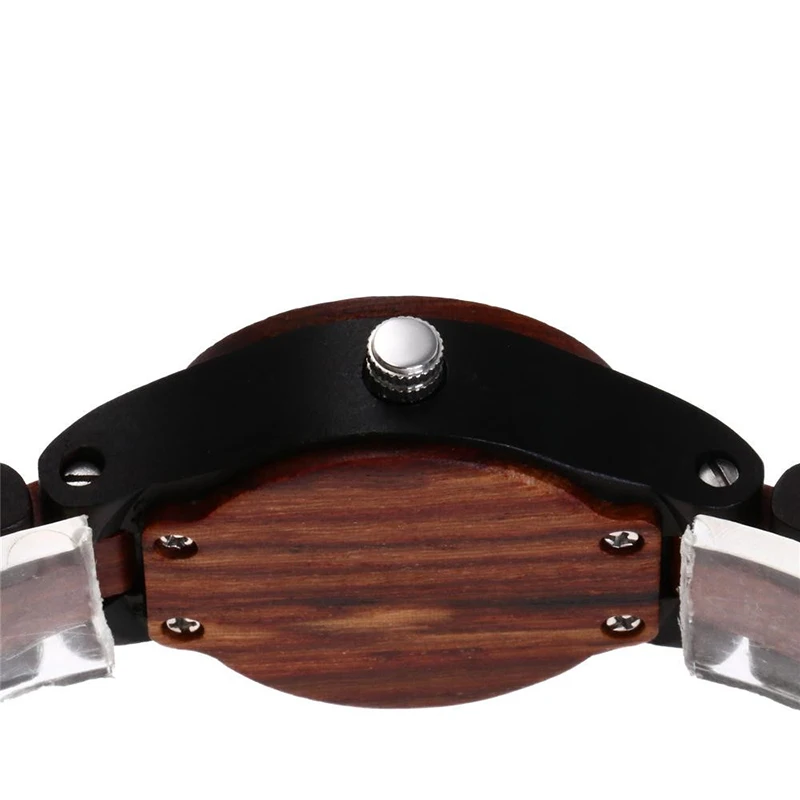 

Ladies Bracelet Quartz Watch Women Red Sandalwood Watch Exquisite Handmade Quartz Wristwatches LL@17