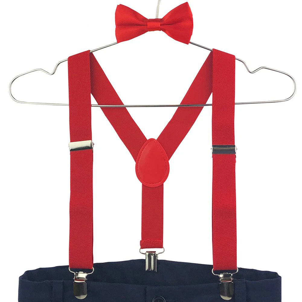 Регулируемый галстук-бабочка для девочки и мальчика y-type ремень клип ремень дизайн легко сочетаются с детским костюмом